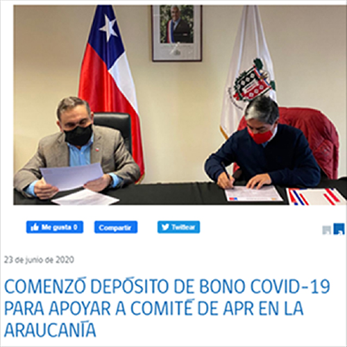 FONDO ÚNICO DE APOYO A SISTEMAS DE APR, COVID-19